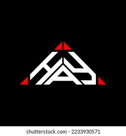 HAY letter logo creative design with vector graphic, HAY simple and modern logo.