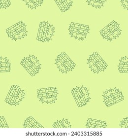 El arte de la línea de heno es un patrón ininterrumpido. Adecuado para fondos, papel pintado, telas, textiles, papel de envoltura, materiales impresos y muchos más. Vector modificable.