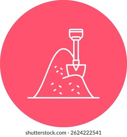 Hay Line vector Icon Design