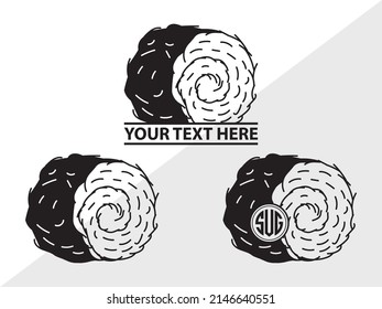 Hay Monogram Printable Vector Illustration