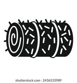 Hay stack roll icon simple vector. Agriculture farming harvest. Natural business