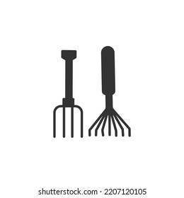 hayfork icons  symbol vector elements for infographic web