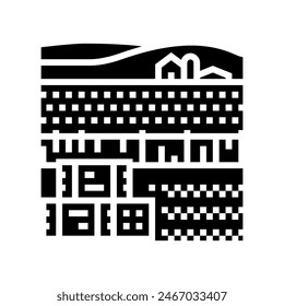 haystack farm farmer glyph icon vector. haystack farm farmer sign. isolated symbol illustration