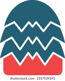 Haystack Glyph Two Color Icon For Personal And Commercial Use.
