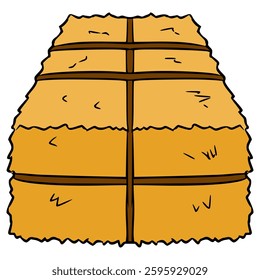 haystack illustration hand drawn isolated vector