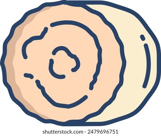 haystack linear color vector illustration