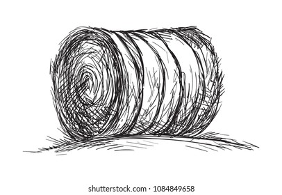 Hay Bale Drawing Hd Stock Images Shutterstock