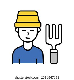 Haystack vector filled outline icon. EPS 10 file