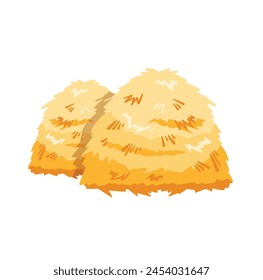 haystacks cartoon character. vector illustration