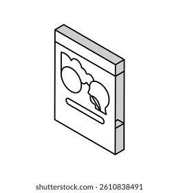 hazard asbestos isometric icon vector. hazard asbestos sign. isolated symbol illustration