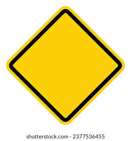 Hazard blank sign set, Warning sign vector illustration. 
 