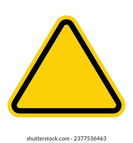 Conjunto de signos de peligro en blanco, ilustración del vector de signo de advertencia. 
 