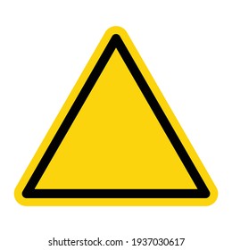 Hazard blank sign. Vector illustration