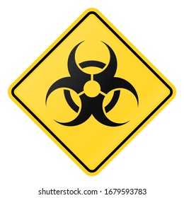 Virus de sello de concepto de peligro. Símbolo de advertencia estilo antiguo. Pandemia de diseño de vectores.