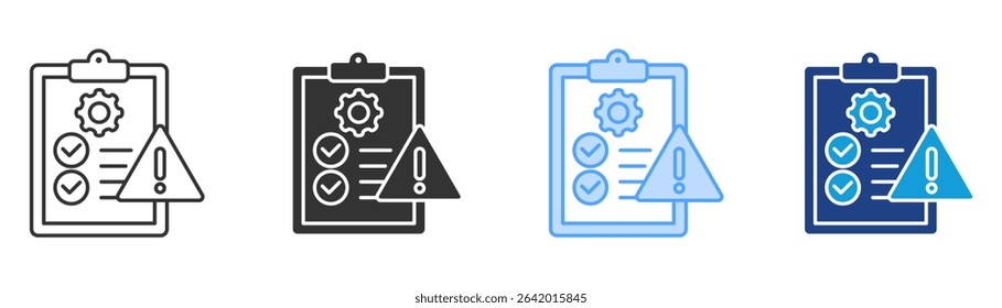 Hazard Control Icon Set Multiple Style Collection