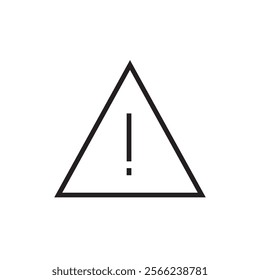 hazard danger icon outline stroke vector eps editable