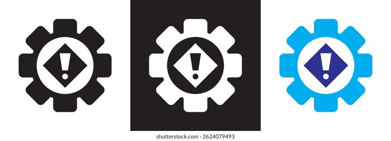 Hazard and Dangerous icon.  Warning, risk, traumatic, life threatening, toxic, etc. Vector for websites, mobile interfaces, presentations, banner, visual branding etc. Vector illustration. EPS 10