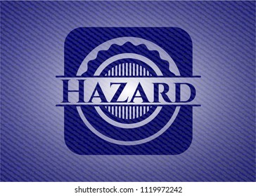 Hazard denim background
