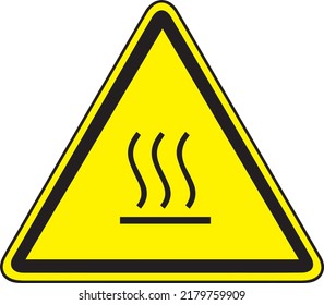 The hazard diamond on the caution sign uses a color-coded system with numbers to signal the degree of health hazard (blue), and flammability hazard (red).