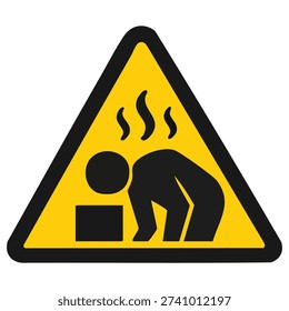 Hazard Fumes Warning Sign Vector Illustration
