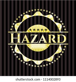  Hazard gold shiny badge