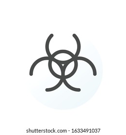 Hazard icon. Caution symbol modern, simple, vector, icon for website design, mobile app, ui. Vector Illustration