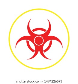 hazard icon. flat illustration of hazard vector icon. hazard sign symbol