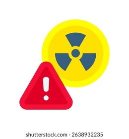 Hazard Icon Flat Vector Illustration