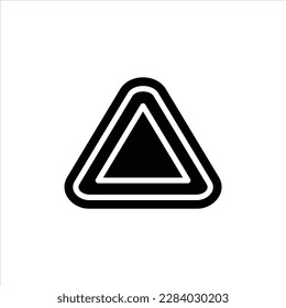 Gefahrensymbol mit isoliertem Vektorgrafik und transparentem Hintergrund.