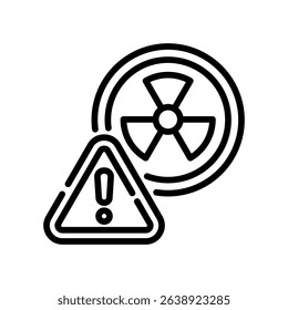 Hazard Icon Line Vector Illustration