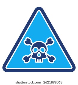 Hazard icon represented by Hazard symbol Dualtone style.
