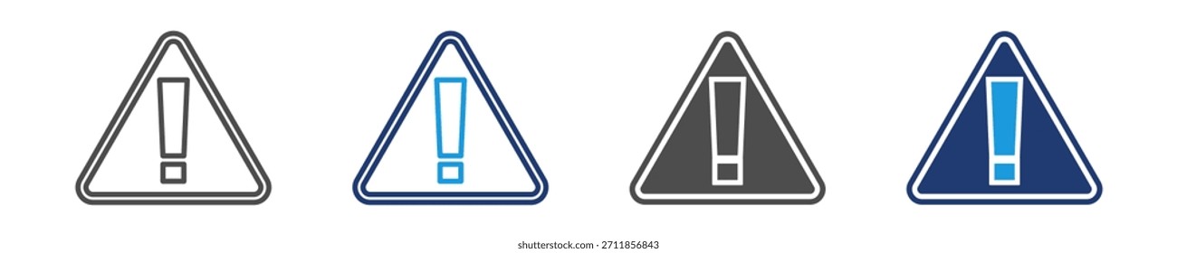 hazard icon set multiple style
