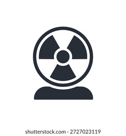 hazard icon. vector.Editable stroke.linear style sign for use web design,logo.Symbol illustration.