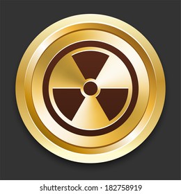 Hazard Icons on Gold Button Collection