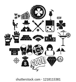 Hazard icons set. Simple set of 25 hazard vector icons for web isolated on white background