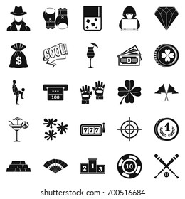 Hazard icons set. Simple set of 25 hazard vector icons for web isolated on white background