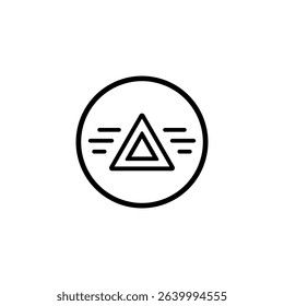 hazard lamp outline icon or hazard lamp label vector isolated. Best hazard lamp icon for websites, apps, or product relate about hazard lamp.