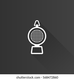 Hazard light icon in Metro user interface color style. Transportation road construction