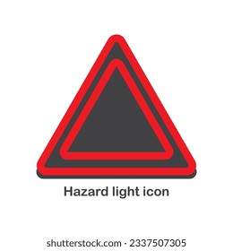 Hazard light icon vector illustration symbol design