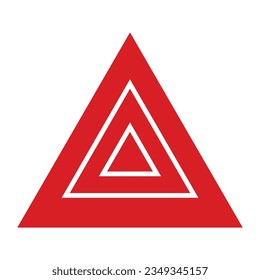 Hazard light icon vector illustration symbol design