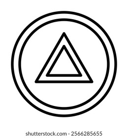 Hazard Light Switch icon line vector illustration