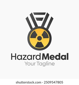 Hazard Medal Logo Design Template. Good for Business, Agency, Community and Organization