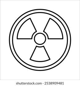 Ícone Nuclear de Risco no Estilo de Estrutura de Tópicos