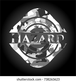 Hazard on grey camo texture