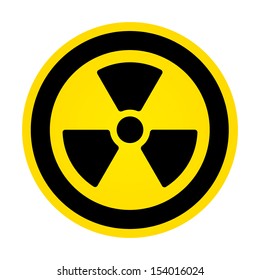 Hazard radioactivity sign