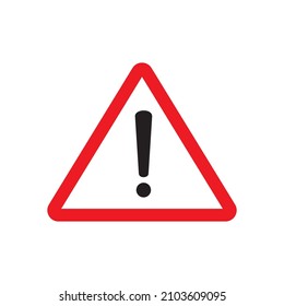 Signo de peligro. Icono de atención. Signo de atención de advertencia de peligro. icono de la marca de exclamación. Signo de símbolo de riesgo