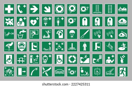 Hazard sign clipart vector of safe condition pictogram symbols
