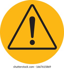 hazard sign icon vector triangle