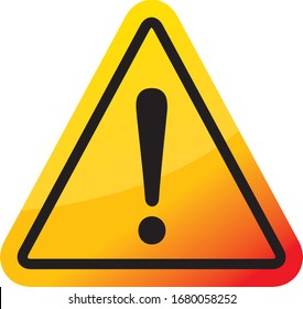 hazard sign icon vector triangle