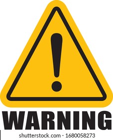 hazard sign icon vector triangle
